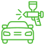Custom automotive and motorcycle paint finishing icon