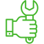 Complete auto body repair support icon